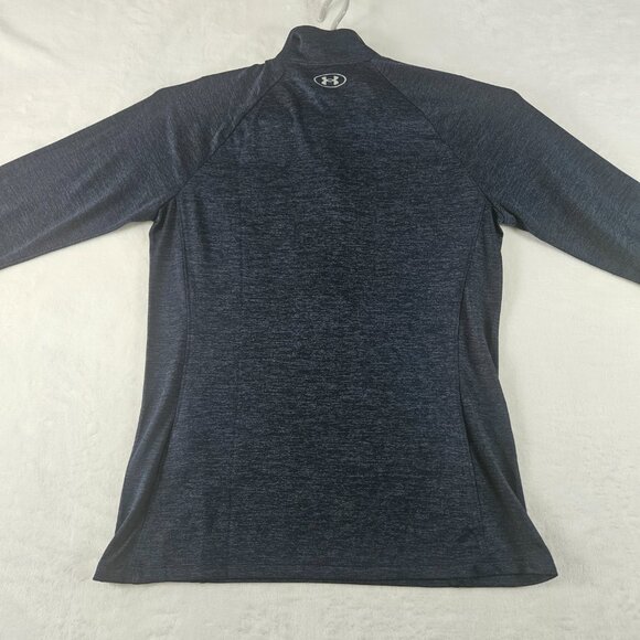 Under Armour Women's Sz L UA Tech Twist 1/2 Zip Long Sleeve Shirt 1320128 Blue - Picture 2 of 13